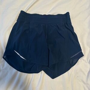 Navy blue high rise lululemon shorts